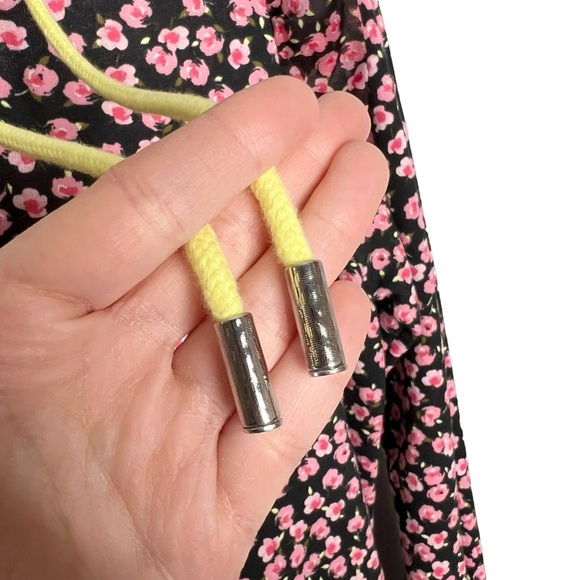 Sandy Liang X Target Pink Ditsy Floral Ruffle Hoodie Pullover - Picture 2 of 13